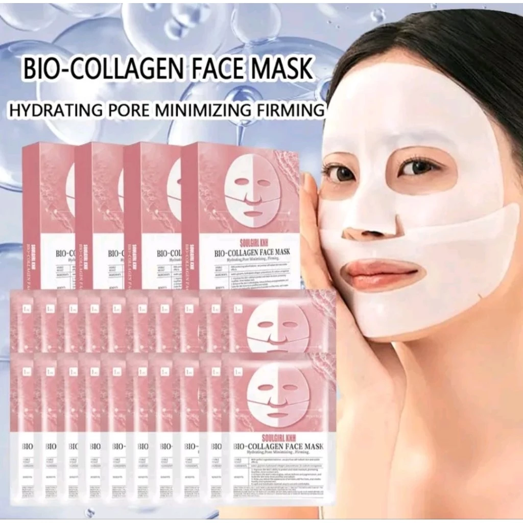 มาส์ก kakaziyan-bio collagen face mask/มาส์กหน้าทองคำ (LIVE PRP)