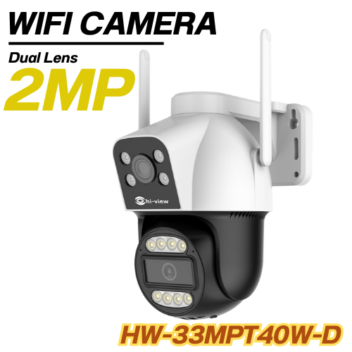 Hiview HW-33MPT40W-D กล้องwifi 2 เลนส์ในตัวเดียว กล้องวงจรปิด ภาพสี ชัด ของแท้ประกันศูนย์