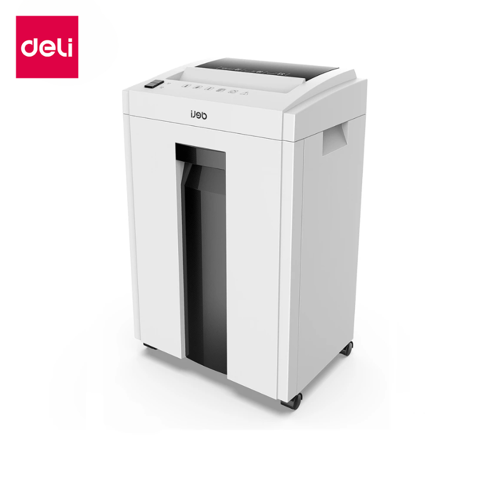 Deli เครื่องทำลายเอกสาร 23 ลิตร เครื่องย่อยกระดาษ ขนาด A4 ทำลายระดับ4 เยอรมัน เสียงเงียบ70db Paper S