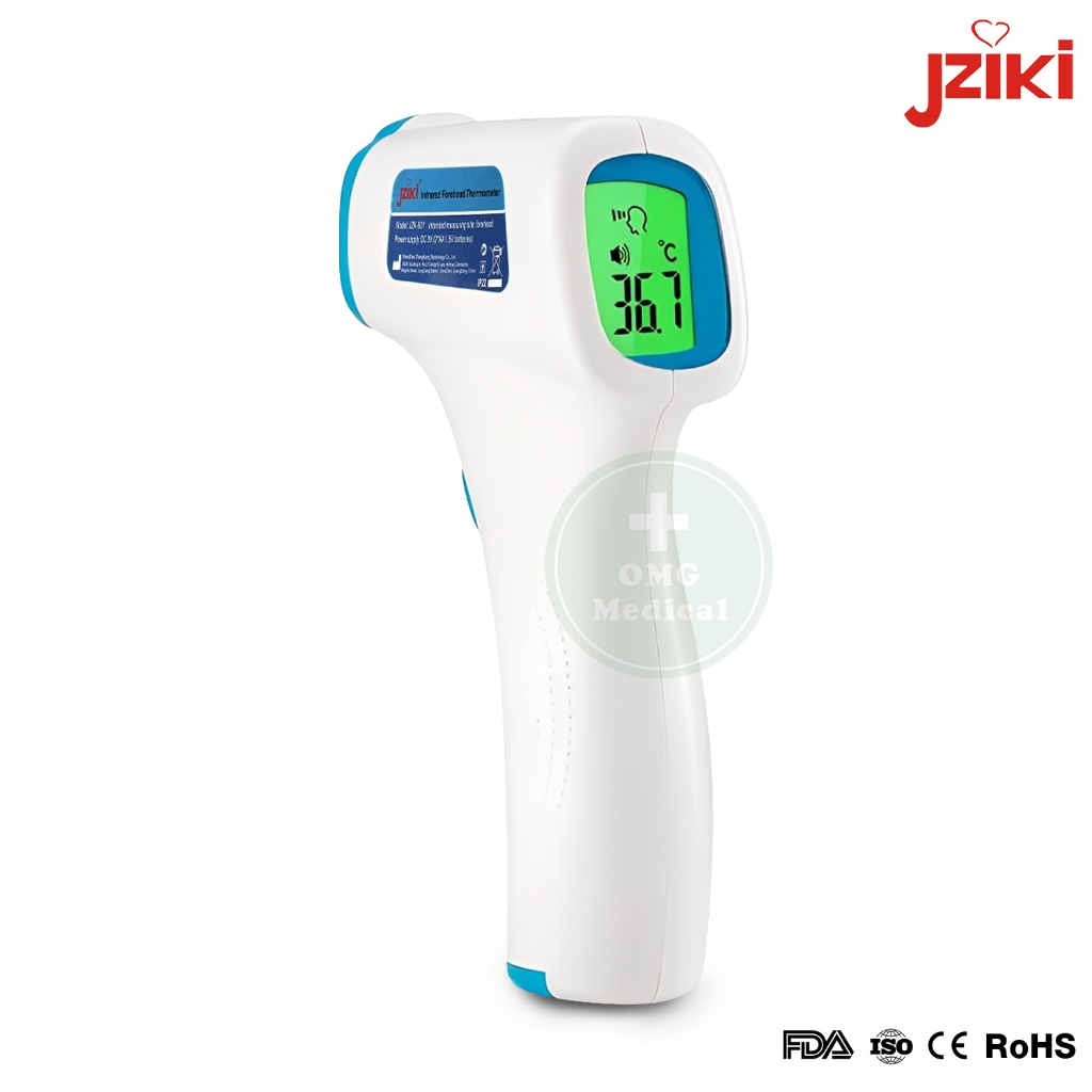เครื่องวัดอุณหภูมิอินฟาเรด JZIKI รุ่น JZK-601 Infrared Thermometer วัดอุณหภูมิหน้าผาก ที่วัดไข้เด็ก เทอร์โมมิเตอร์ - รูปที่ 7