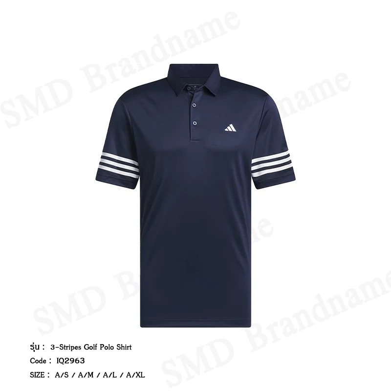 Adidas เสื้อโปโล รุ่น 3-Stripes Golf Polo Shirt Code: IQ2963