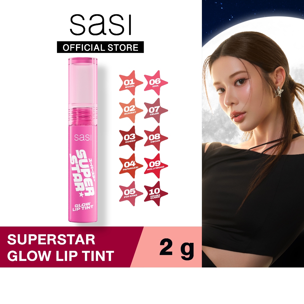 [ใหม่] sasi ซุปเปอร์สตาร์ โกลว์ ลิป ทินท์ SuperStar Glow Lip Tint 2g