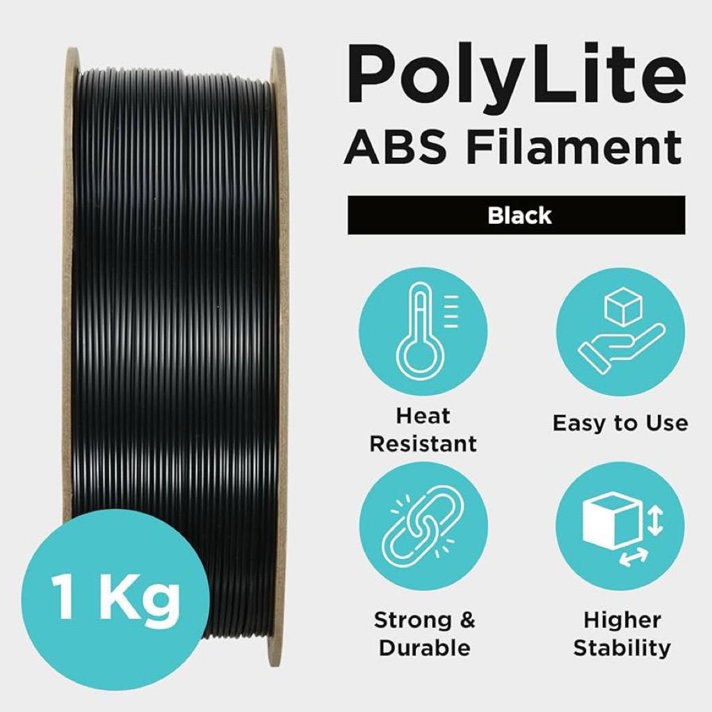 🌟 Polymaker PolyLite ABS Filament 1.75mm – เส้นใย ABS คุณภาพสูง สำหรับงานพิมพ์ 3D