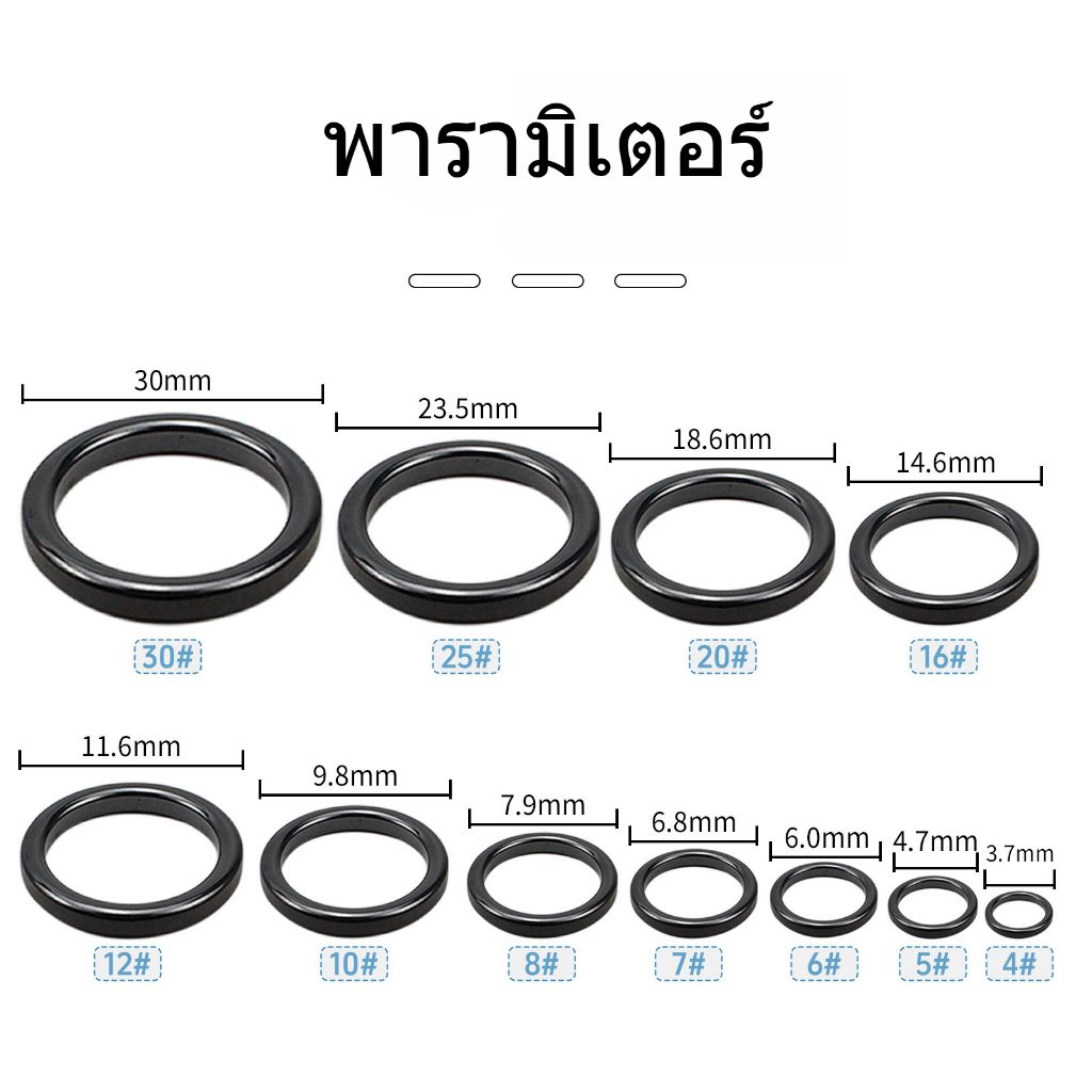ชุดซ่อมไกด์เบ็ดตกปลา 48 ชิ้น แหวนนําทางเซรามิก 4มม.-30มม.โอแหวนไกด์คันเบ็ด ชุดซ่อมเบ็ดตกปลา
