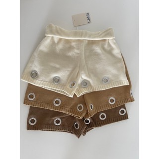 กางเกงไหมพรมขาสั้น Eyelets short