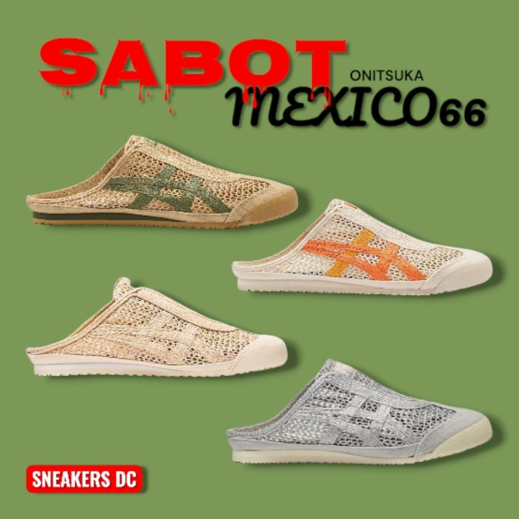 รองเท้า Onitsuka  Mexico 66 รองเท้า Sabot Slip On ระบายอากาศได้ดี ใส่สบาย