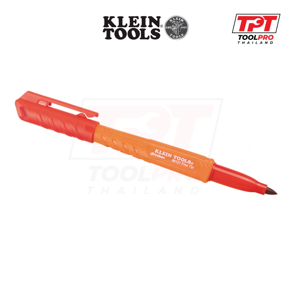 Klein Tools ปากกามาร์คเกอร์ Skribes Red Fine Tip Permanent Marker (86121)
