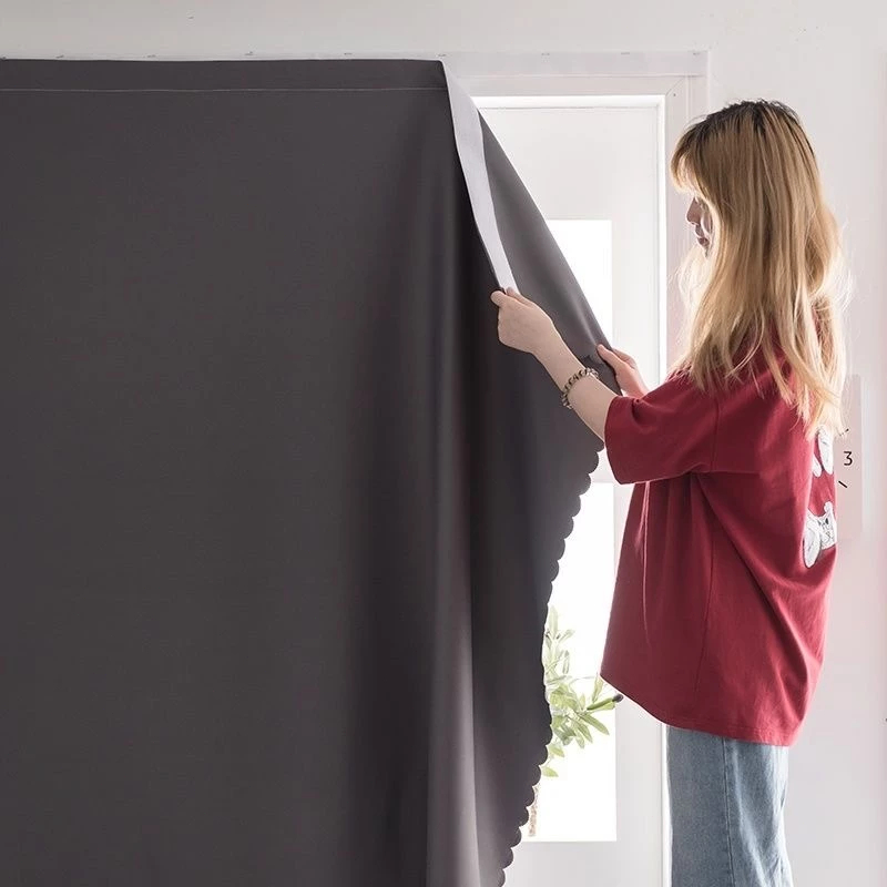 แนะนำ ผ้าม่าน ผ้าม่าน ผ้าม่านตีนตุ๊กแก กันแสงUV 100% ผ้าม่านกันแสง สไตล์มินิมอล ม่านประตู ติดตั้งง่าย ราคาพิเศษ มีเก็บเงินปลายทาง