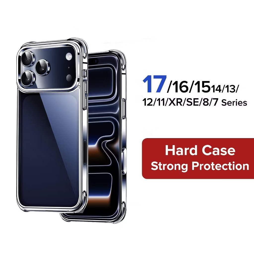 TM🇹🇭เคสกันกระแทกใส ใช้สำหรับ iPhone 17 Air 16e 11 12 13 14 15 16 17 Pro Max Mini 6S 7 8 Plus + SE XR XS Max TPU Case