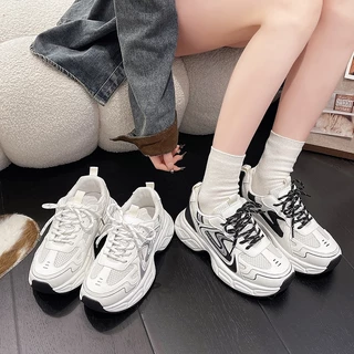 ส่งฟรี รองเท้าผ้าใบ เสริมส้น กันลื่น ระบายอากาศได้ดี รองเท้าผ้าใบแฟชั่นเกาหลี สินค้าพร้อมส่ง [LN919]