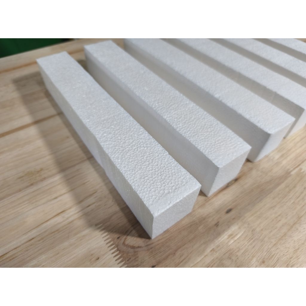 โฟมแท่ง ขนาด - 2" x 2" x 12"  ทำช่อดอกไม้ ช่อดอกไม้ประดิษฐ์  สำหรับการปักดอกไม้ งานประดิษฐ์ DIY