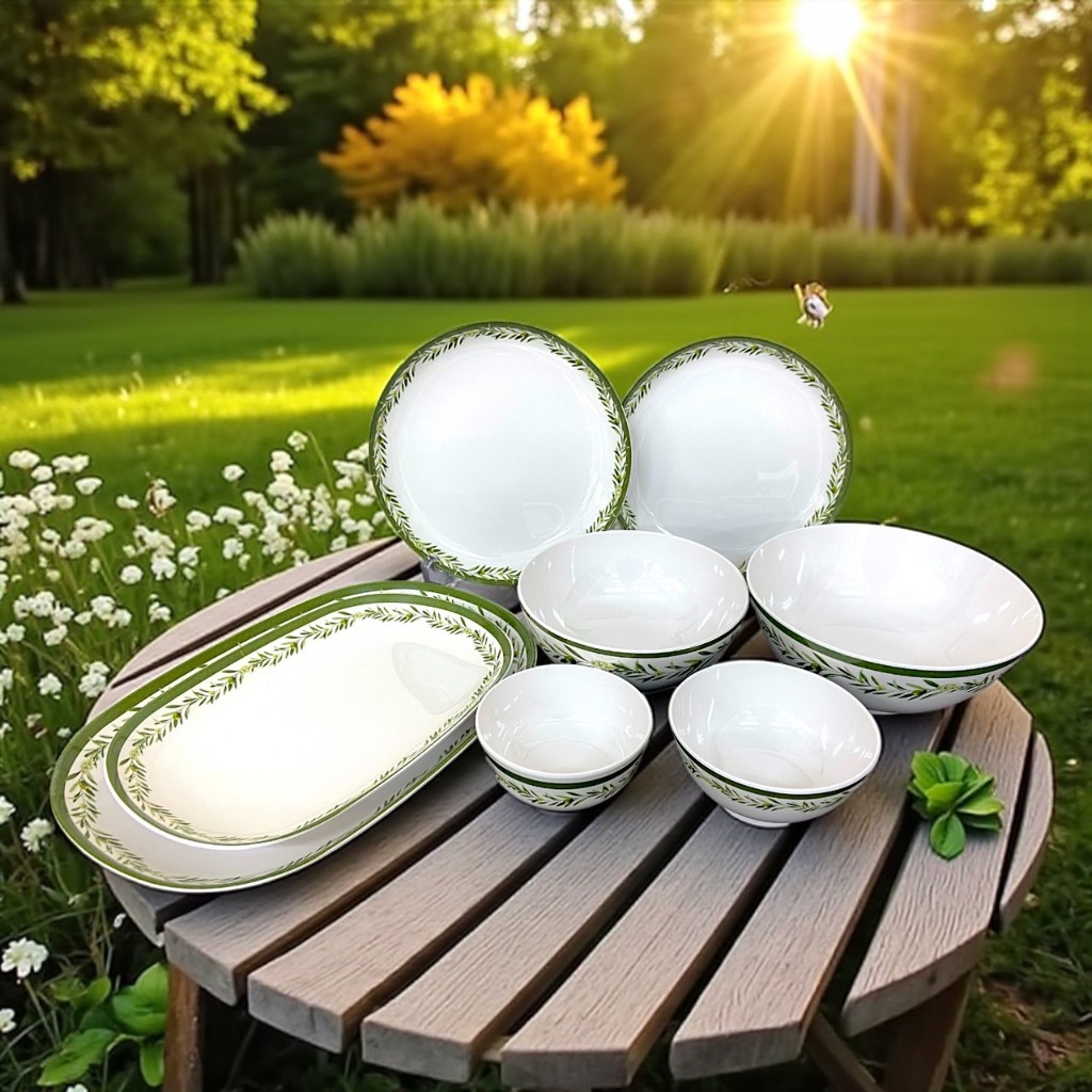 จานชามเมลามีน ลาย Eirene ไอรีน แบรนด์ Srithai Superware