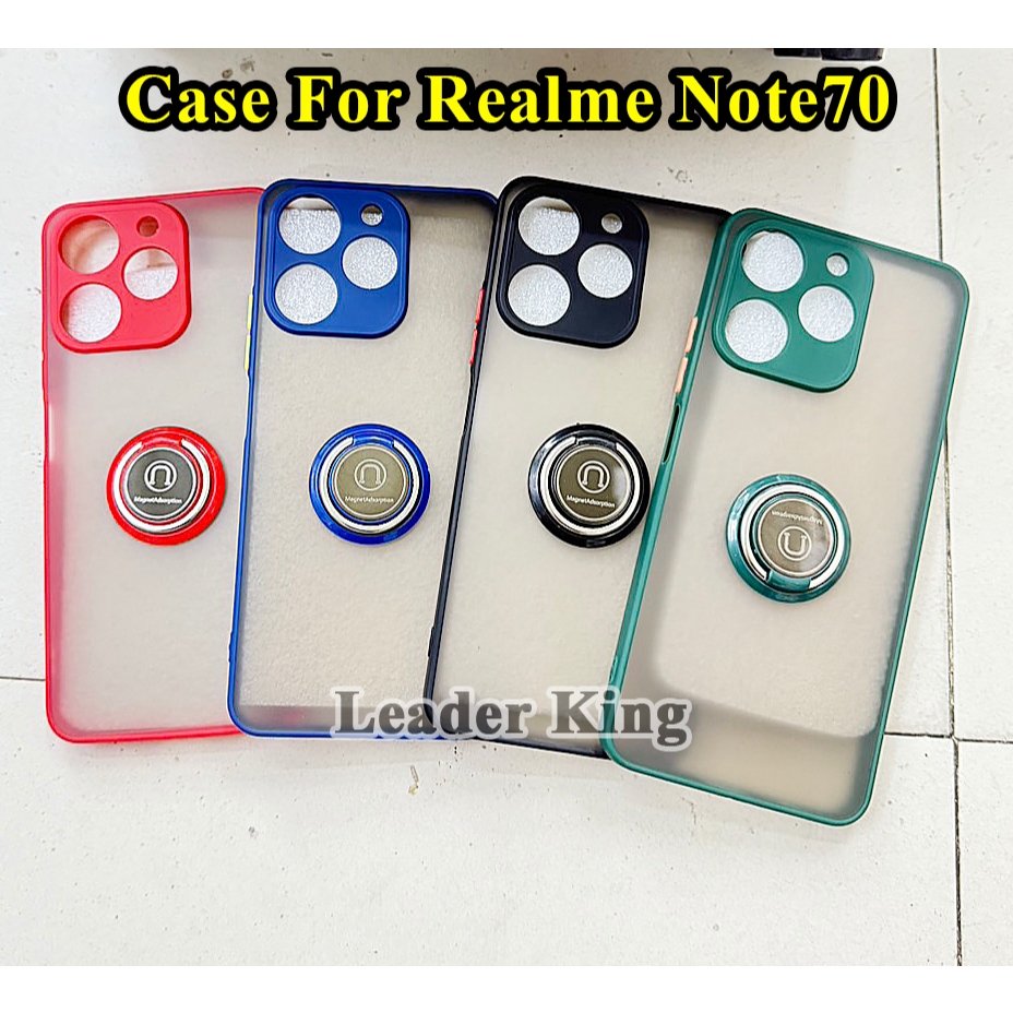 เคสกันกระแทก หลังด้านมีแหวนตั้งได้ สำหรับรุ่น Realme Note70 Realme 15/5G Realme C71 Realme C75/C75X