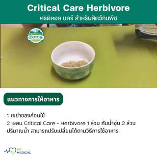 Oxbow Critical Care Herbivore ขนาด 36 g คริติคอล เเคร์รส ดั้งเดิม [ขายดีที่สุด] Natural Anise Flavor (MLA-0356)