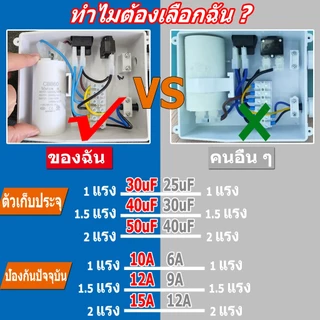1/1.5/2แรง 50uF กล่องคอนโทรล กล่องควบคุมซับเมอร์ส ปั๊มบาดาล ซับเมิส ปั๊มน้ำบาดาล ปั้มน้ำบาดาล ( CONTROL BOX )