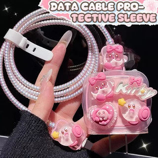 【ส่งจากไทย มาใหม่ 1ชุด 5ชิ้น】เคส สำหรับ ไอโฟน Apple Power Adapter 18W/20Wเคสป้องกันสายชาร์จลายการ์ตูน เคสป้องกันสายชาร์จ
