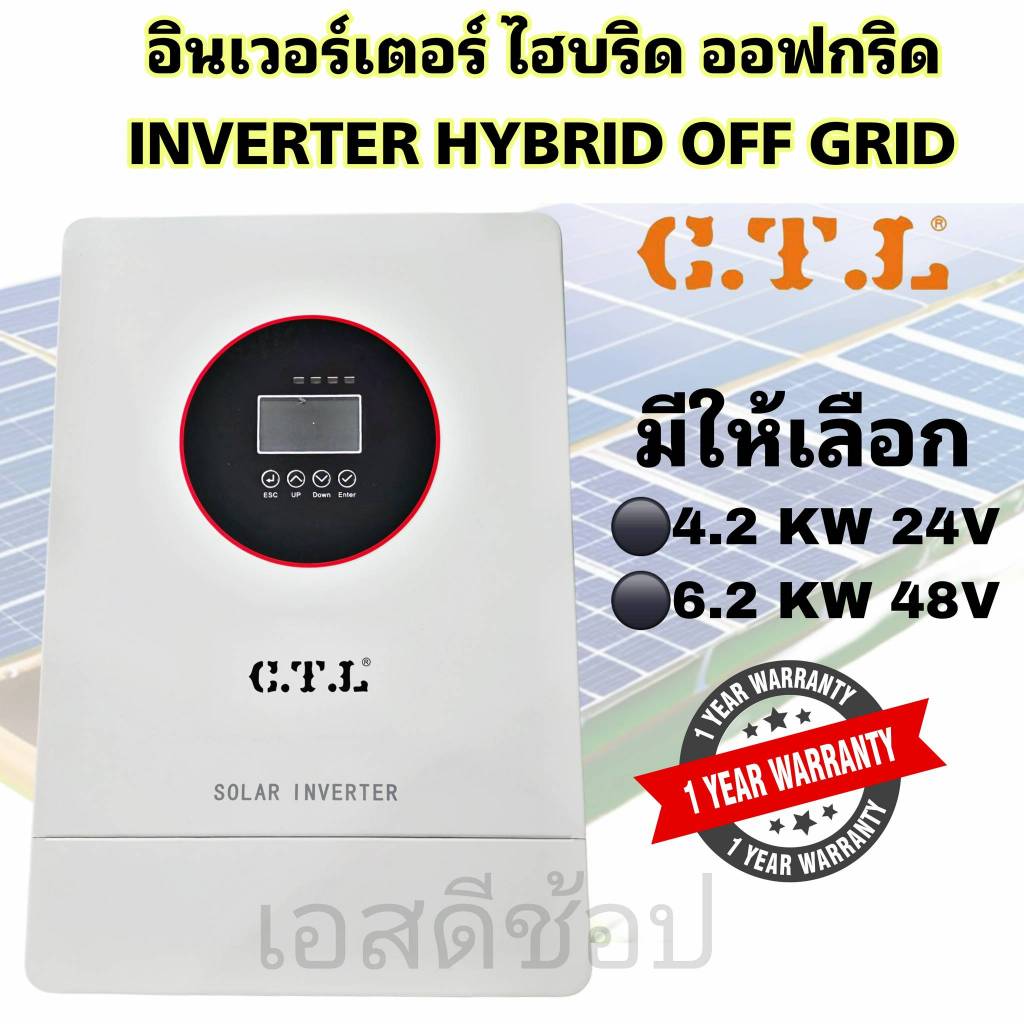 อินเวอเตอร์ Inverter Hybrid offgrid CTL 24V และ 48V C.T.L