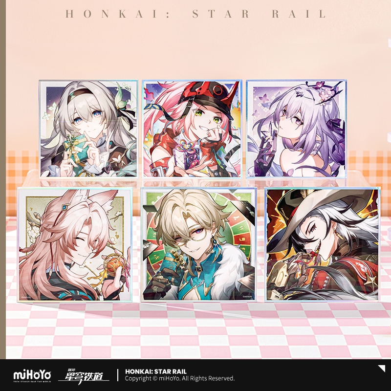[ พร้อมส่ง / Official ] Honkai Star Rail Cosmic Candy PET Shikishi ฮงไค สตาร์เรล ชิกิชิ Rappa Firefly Castorice
