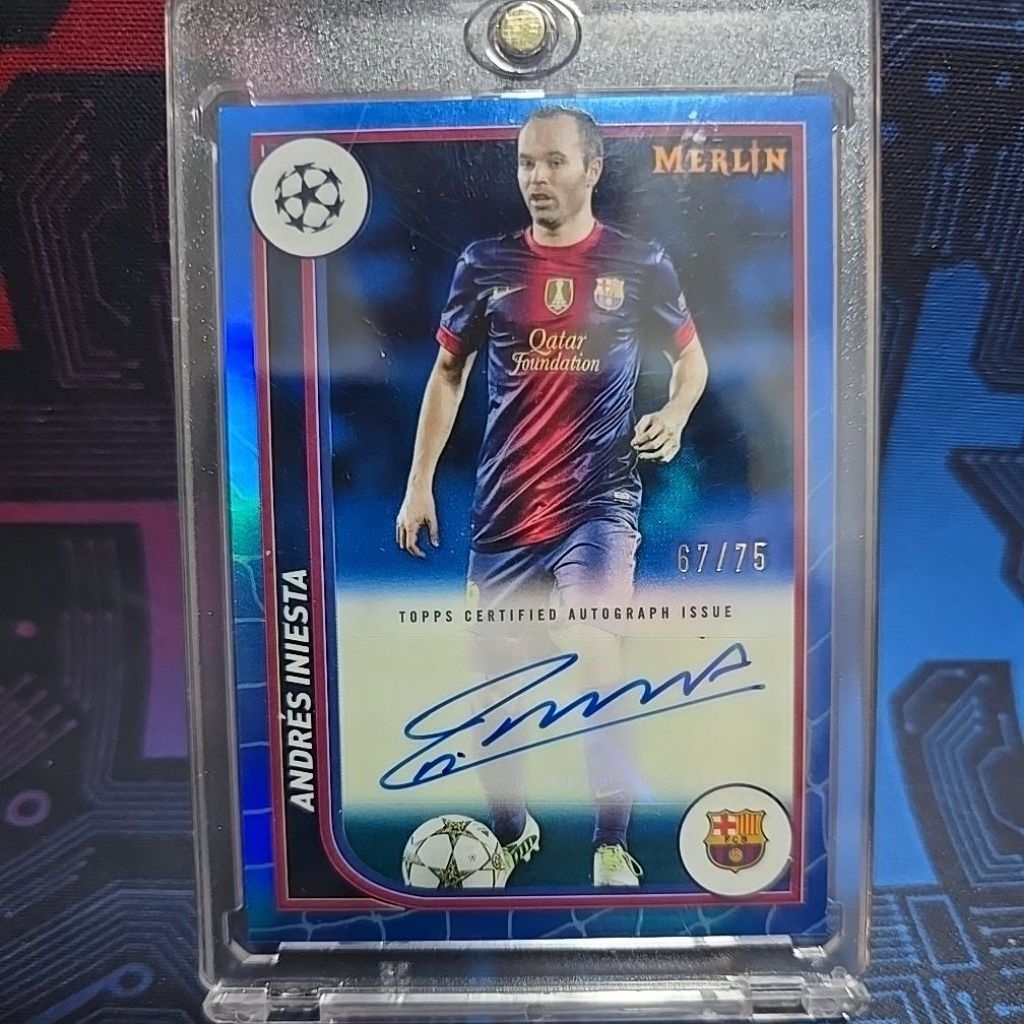 topps merlin iniesta /75