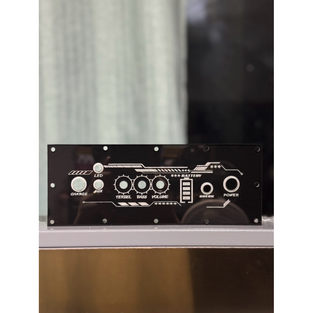 เพลทไฟสีดำเงา แอมป์ 502MT gem2.0(ช่อง18x5)แจ้งแก้ไขได้