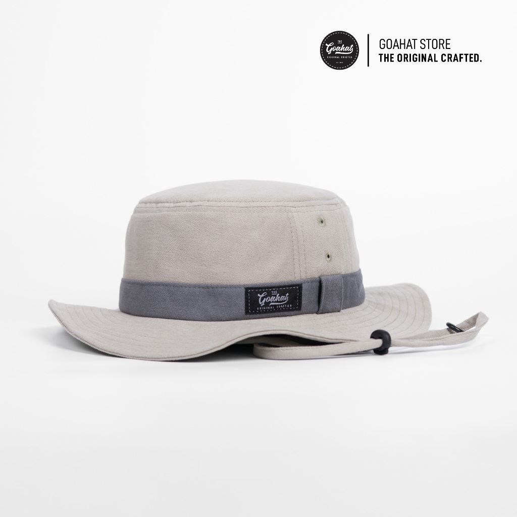 G002 Grey หมวกเดินป่า สไตล์สตรีทวินเทจ งานคอตตอนฟอกพิเศษ สีทูโทน เบา สวย ใส่สบาย