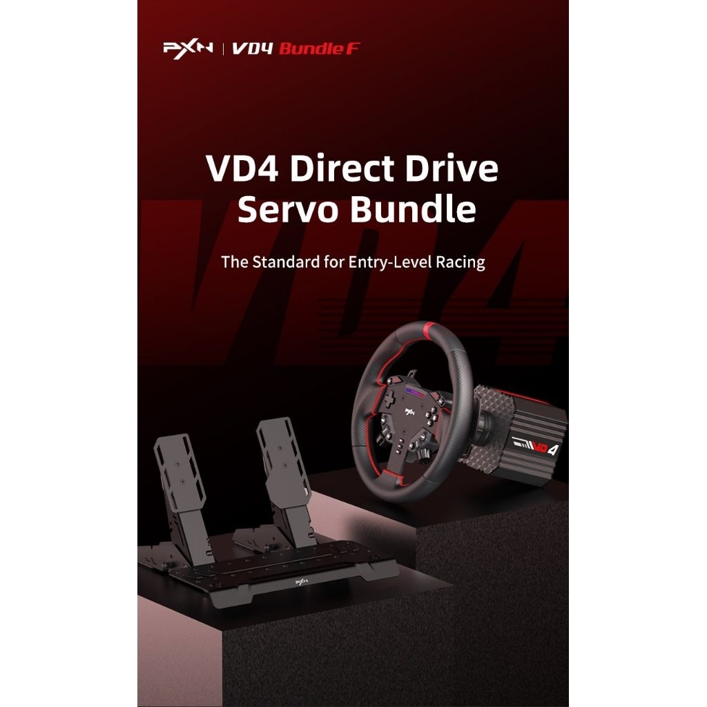 PXN VD4 Direct drive 4NMจอยพวงมาลัยรุ่นใหม่ล่าสุด2025