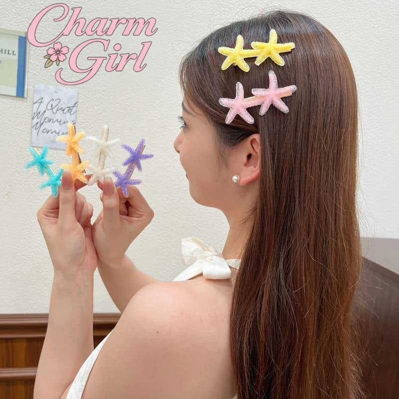 กิ๊บติดผม คลิปปากเป็ด รูปปลาดาว DIY สไตล์เกาหลี น่ารัก สำหรับผู้หญิง แฟชั่น COD ส่งเร็ว