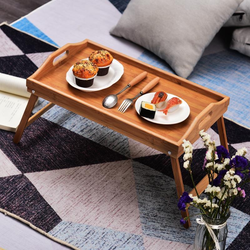 โต๊ะไม้พับได้ โต๊ะไม้มินิมอล Dinner plate with feet ZB-D3515