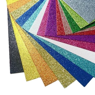 กระดาษโฟมกากเพชรขนาดA4(มีกาว-ไม่มีกาว)หนา 1.5-2 มิลพร้อมส่ง DIY ประดิษฐ์ จัดนิทรรศการ🥰😍