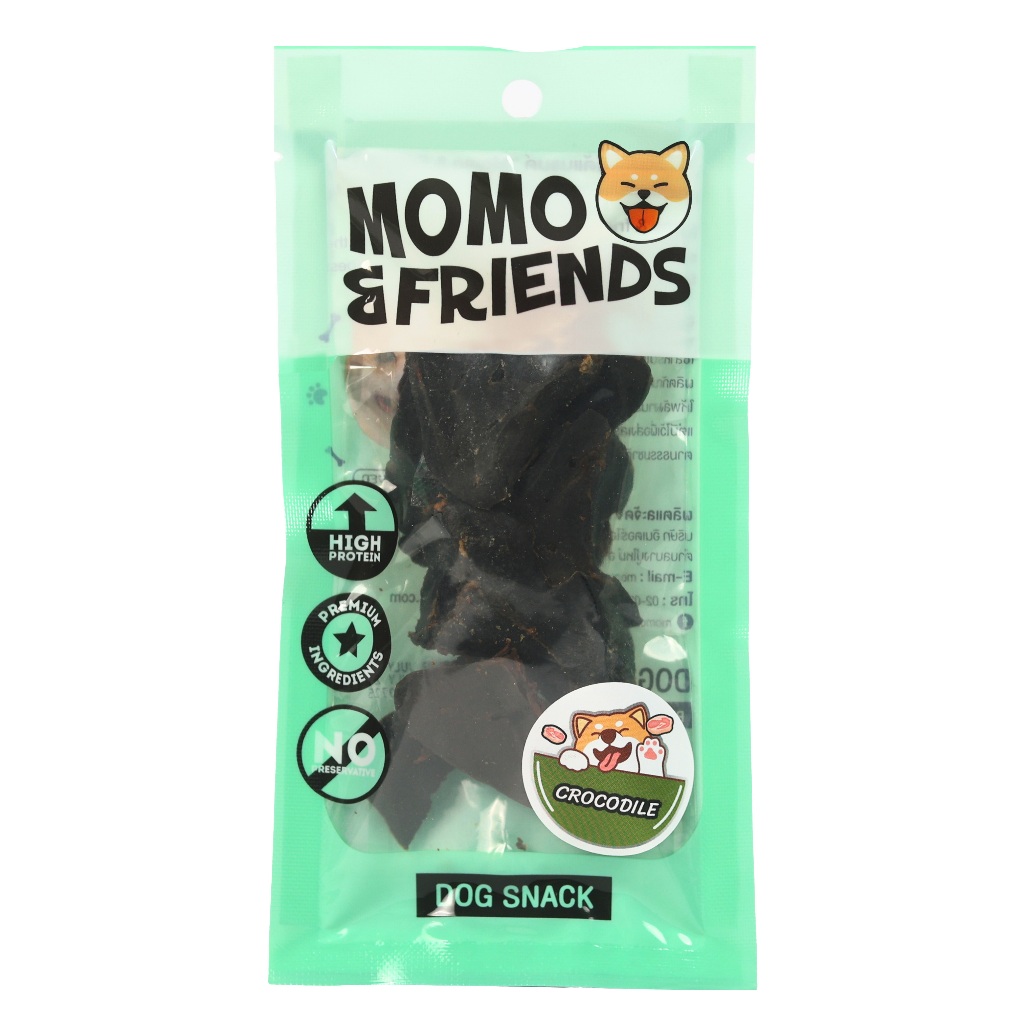 โมโม่แอนด์เฟรนด์ส ตับจระเข้อบแห้ง ออร์แกนิค สำหรับน้องแมวและสุนัข