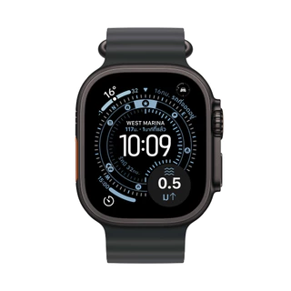 Apple Watch Ultra 3 GPS + Cellular 49mm Titanium Case with Ocean Band by Studio 7