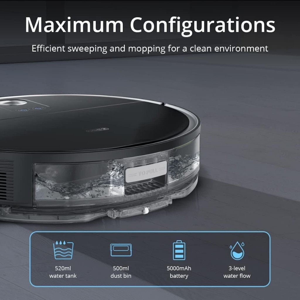 【ลดล้างสต็อก】360Smart Robot Vacuum Cleaner S8/S10 หุ่นยนต์ทำความสะอาดถูพื้นรุ่น เชื่อมต่อและสั่งการผ่านมือถือ ราคา ถูกที่สุด ดีลบีเคเค แกลเลอรีภาพที่ 6