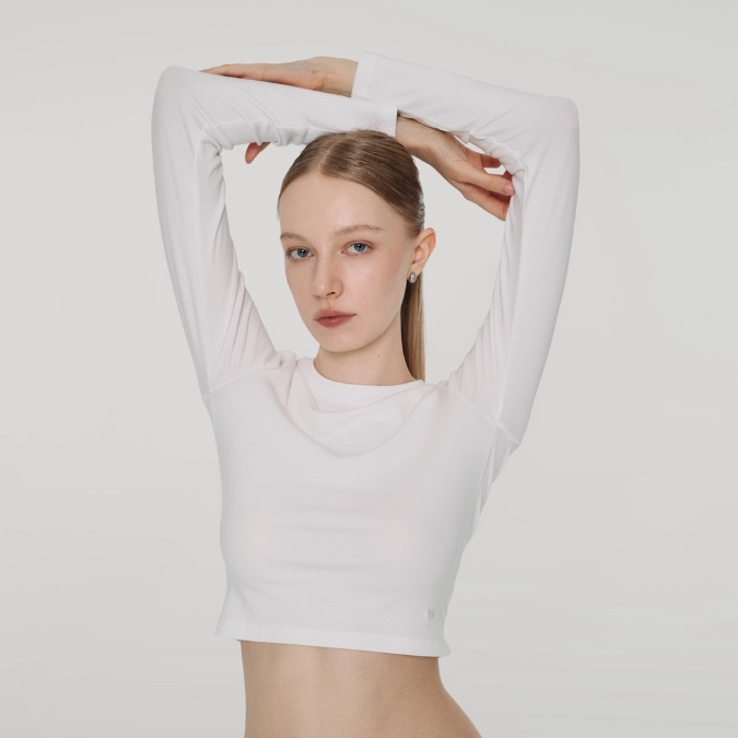 Withit basic slim longsleeve เสื้อแขนยาวทรงเข้ารูป - TPW06696