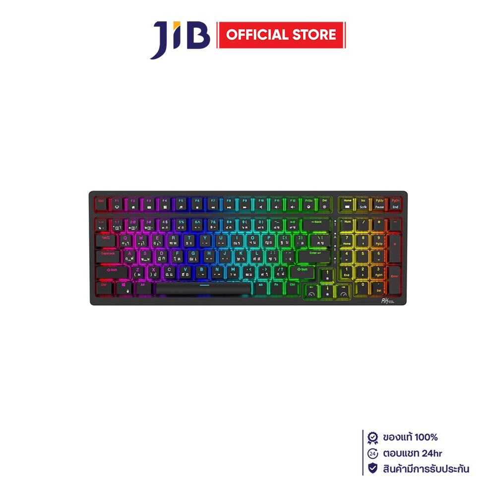 WIRELESS KEYBOARD (คีย์บอร์ดไร้สาย) ROYAL KLUDGE RK98 (BLACK)