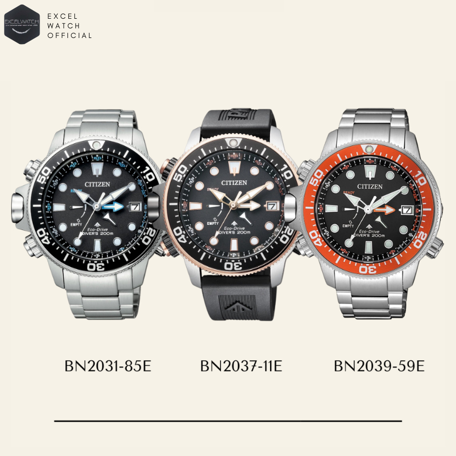 [ Excel Watch ] นาฬิกาซิติเซน CITIZEN Promaster Aqualand รุ่น BN2031-85E, BN2037-11E, BN2039-59E Eco-Drive (ระบบโซลาร์)