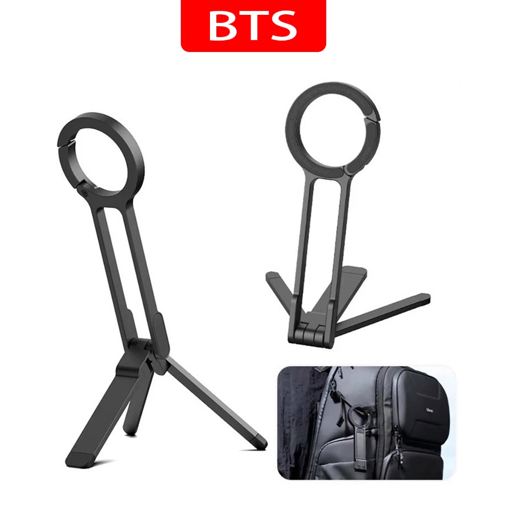 BTS Carabiner ขาตั้งกล้องแม่เหล็กแบบเซลฟี่พร้อมไม้เซลฟี่สำหรับโทรศัพท์มือถือสมาร์ทโฟน