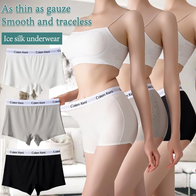 Caien Keni กางเกงบ็อกเซอร์ผู้หญิง (M-XXL) – ไซส์ใหญ่ ยืดหยุ่นเป็นพิเศษ สวมใส่สบาย และระบายอากาศได้ดี