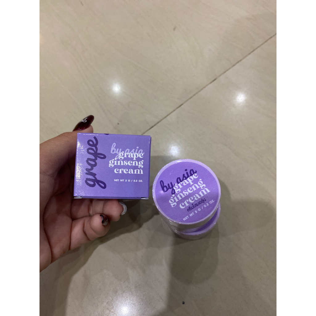 พร้อมส่งจ้า  ครีมโสมองุ่น แพ็คเกจใหม่ Grape Ginseng Cream by Asia  ขนาด 5g. รับประกันของแท้ 100% ราคา ถูกที่สุด ดีลบีเคเค แกลเลอรีภาพที่ 8