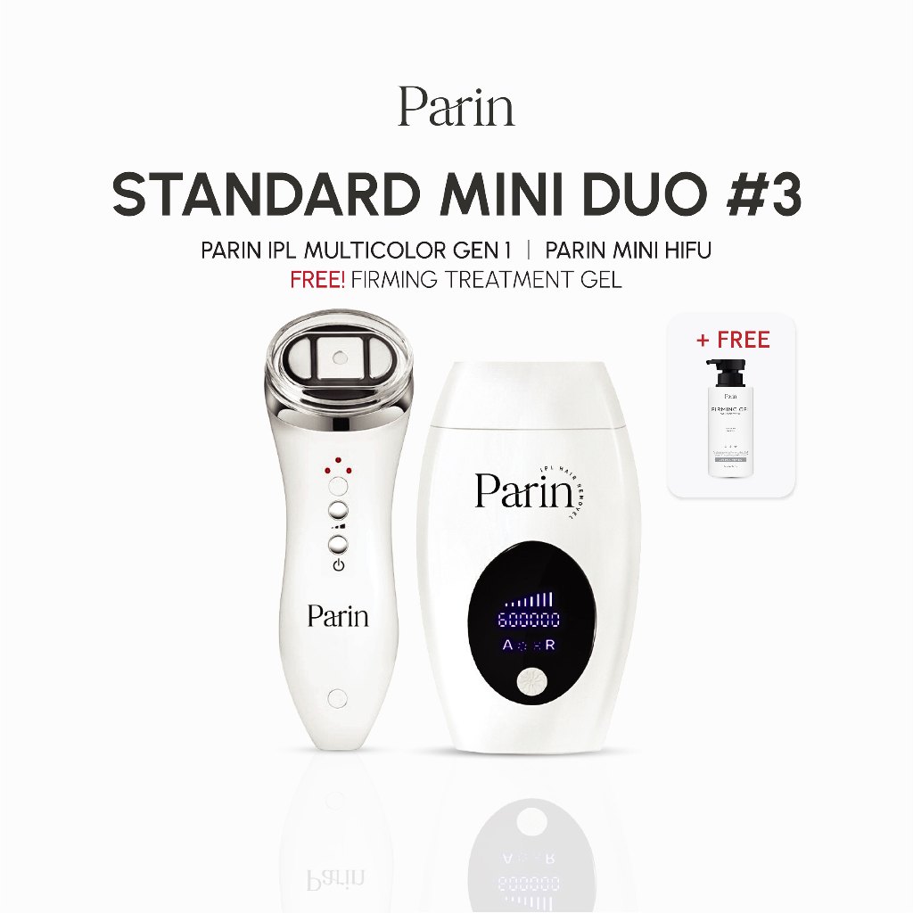 Parin Standard MINI DUO #3 PARIN IPL LASER & MINI HIFU : กำจัดขน IPL Gen1 & เครื่องนวดหน้ายกกระชับไฮ
