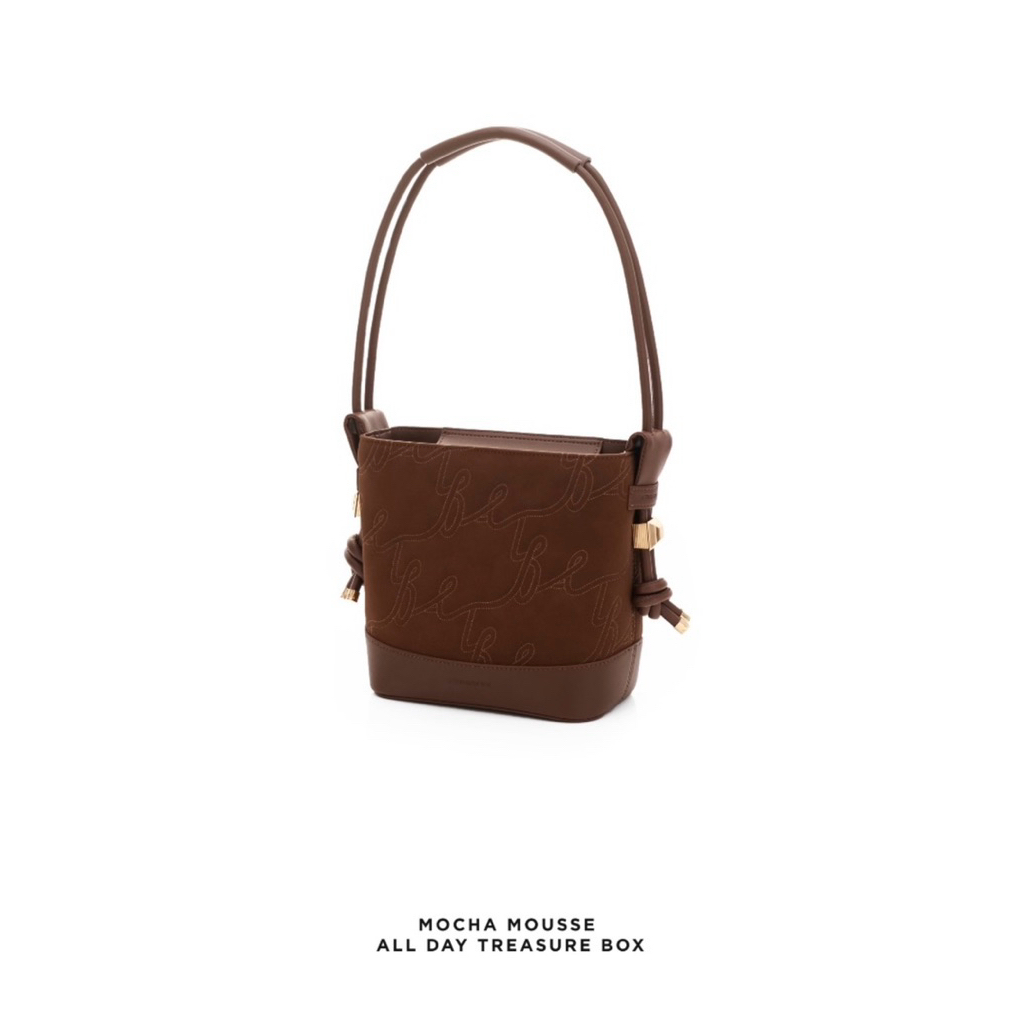 (งดต่อ‼️)ส่งต่อกระเป๋า Atreasurebox สี mocha mousse regular size มือ2 แท้ 100%