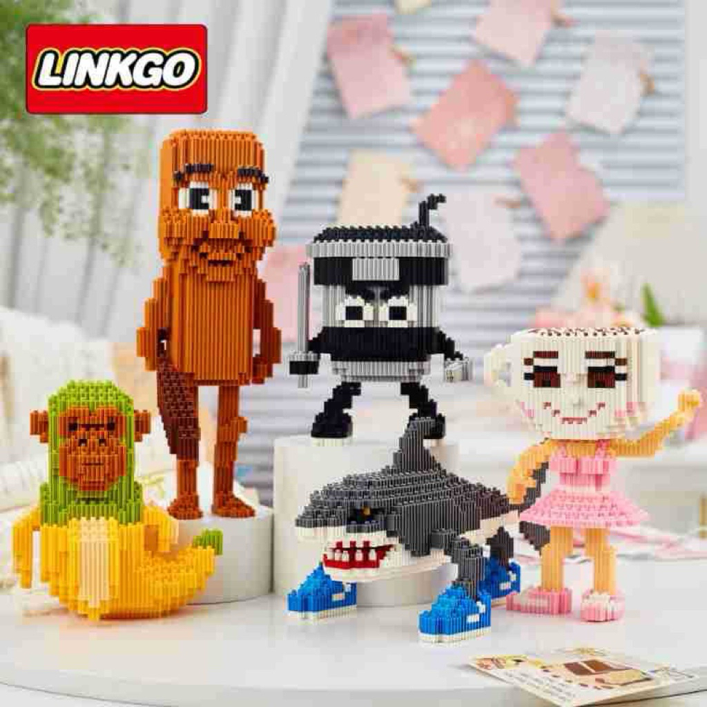 ตัวต่อTung Tung Sahur Action Figure Building Blocks Trralero Tralala Lirili Larlla Sciciini Bananni มี2แบบ พร้อมส่ง