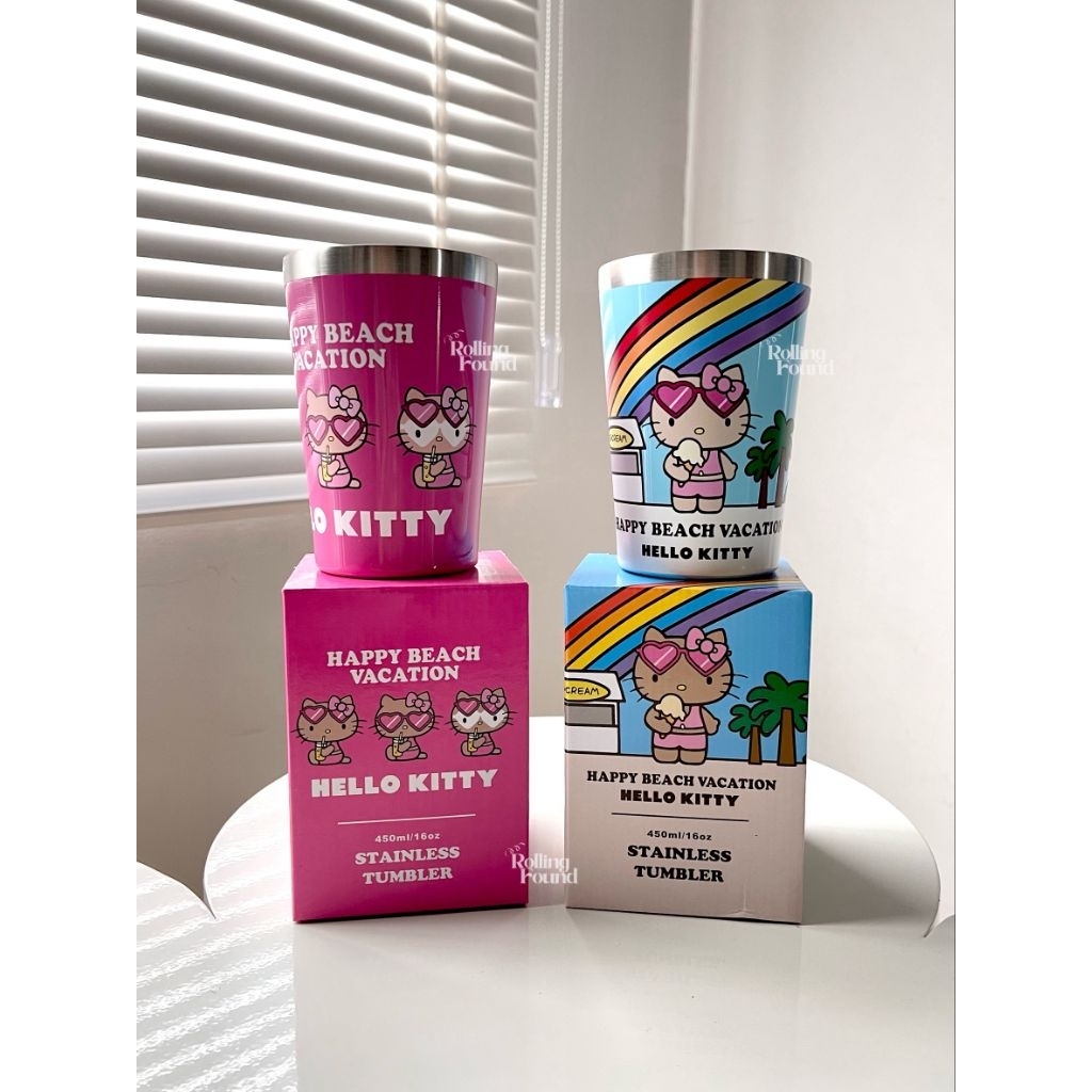 (พร้อมส่ง) 🏷อย่าลืมเก็บโค้ด〰️2Way cup Happy beach vacation collection🇯🇵