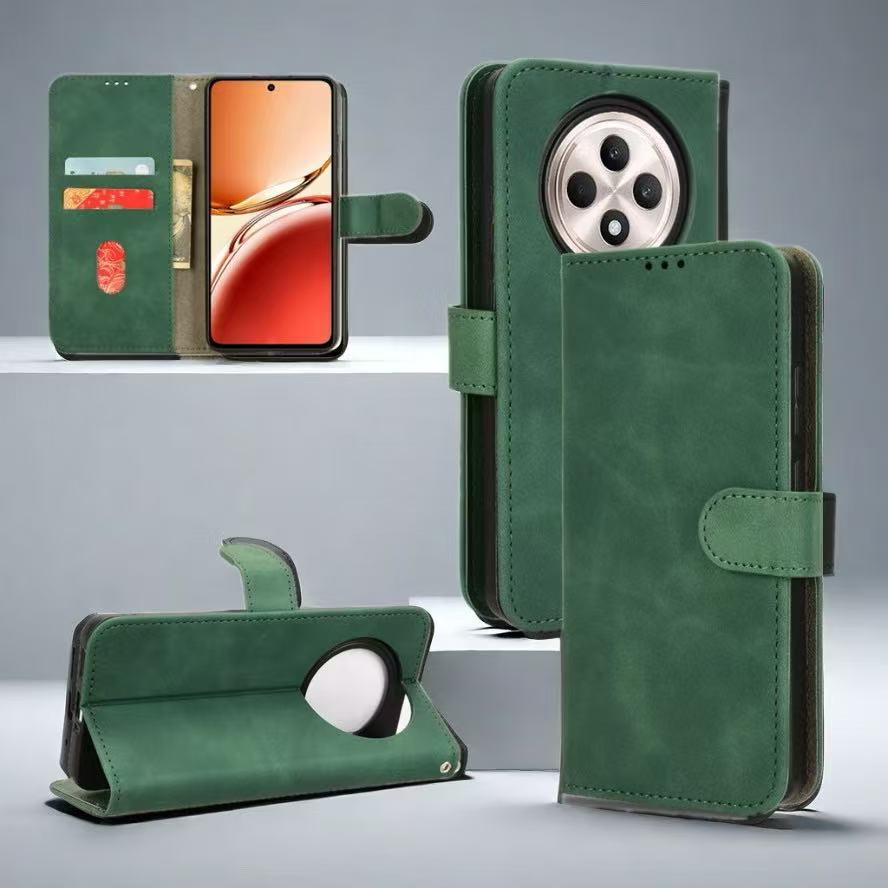 เคสฝาพับหนัง กะดุมแม่เหล็กล็อกได้ สำหรับ Xiaomi Redmi 14C 13C 15C A3/Poco C75 C65 C85เคสกันกระแทกฝาพับใส่บัตรได้ ตั้งได้