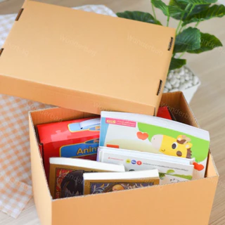 กล่องกระดาษ A4 ลัง ลูกฟูก 3ชั้น มีฝาปิด 🎁แถมเทปแปะก้นกล่อง ประกอบง่าย แข็งแรง วางซ้อนได้ ลังกระดาษ