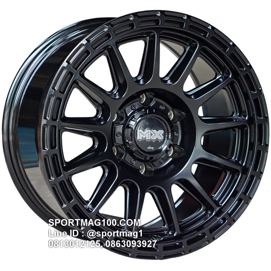 ล้อแม็กซ์ Lenso MX Dinero ขอบ17นิ้ว 6รู139.7 สีดำด้าน กว้าง9นิ้ว Offset12 [22388]