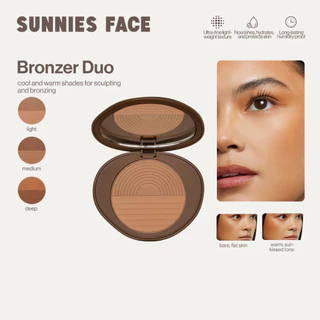 Sunnies Face Healthy Touch Bronzer Duo [บรอนเซอร์ฝุ่นสองเฉดสี]
