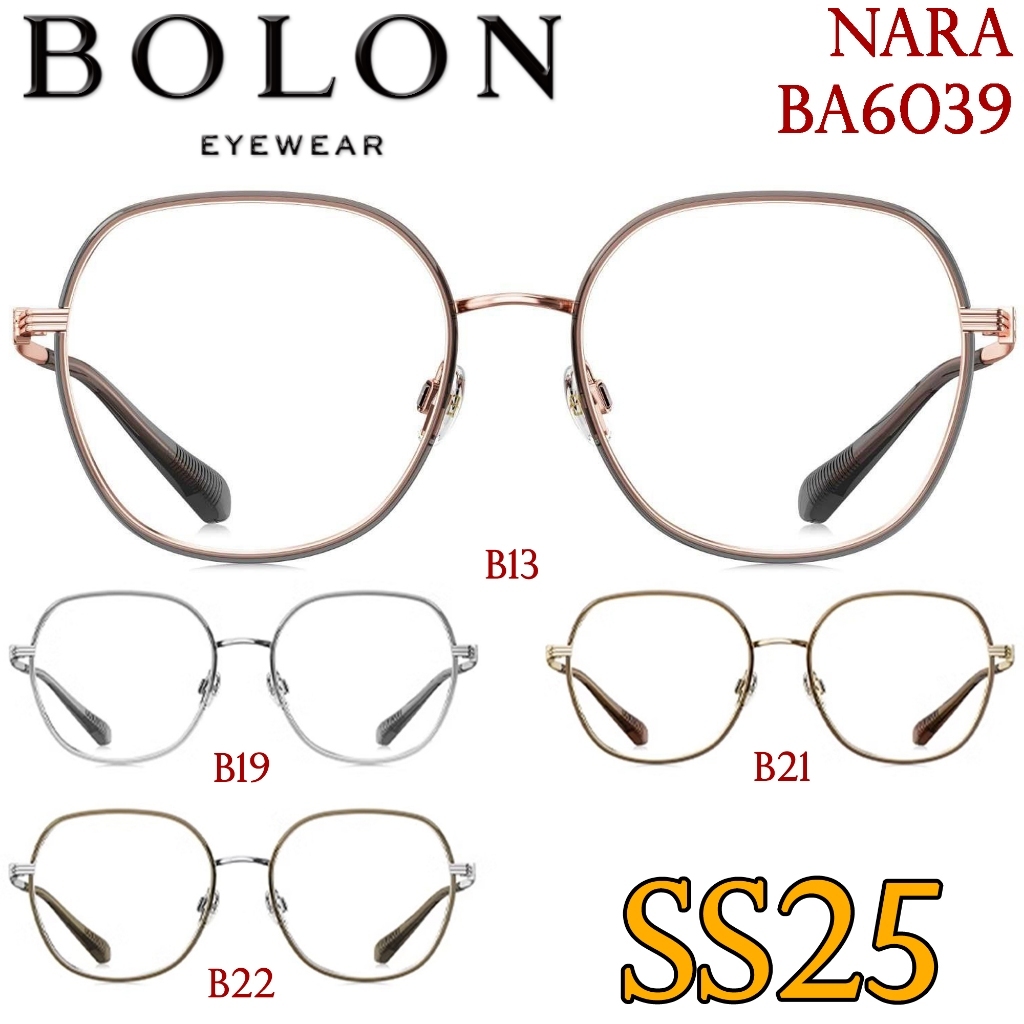 SS24 BOLON กรอบแว่นสายตา รุ่น BA6039 B13 B19 B21 B22  [β-Titanium|TR] แว่นของญาญ่า แว่นสายตาสั้น สาย