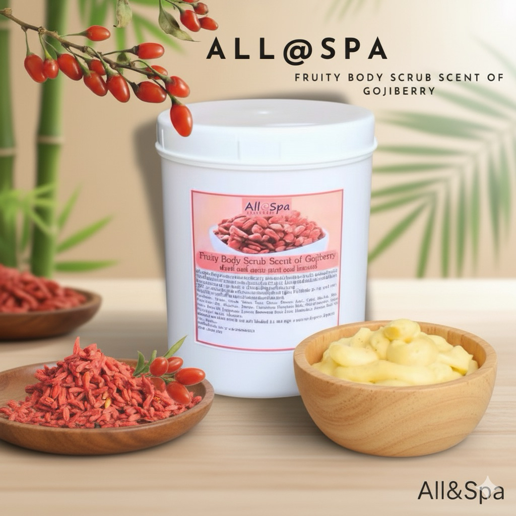 All@Spa Fruity Body Scrub Scent of Gojiberry/ โกจิเบอรี่ บอดี้ สครับ ครีมขัดผิวสูตรโกจิเบอรี่เข้มข้น