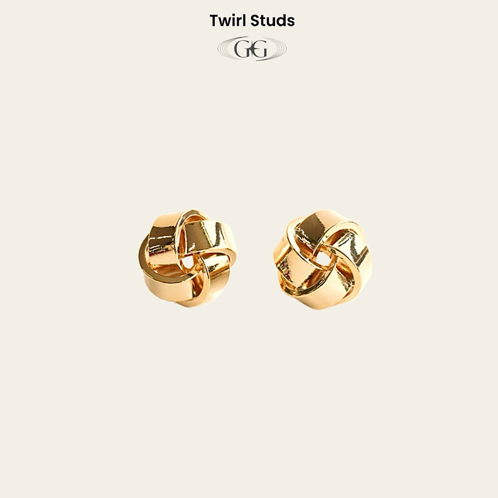 gigaglam twirl studs | ต่างหูไม่ลอก ไม่ดำ