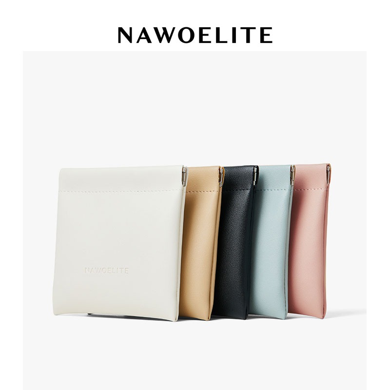 NAWOELITE Women's Wallets กระเป๋าใส่เหรียญ/บัตรการ์ด มินิมอล ขนาดพกพา Lucia Mini Pouch card wallet 5 สีให้เลือก